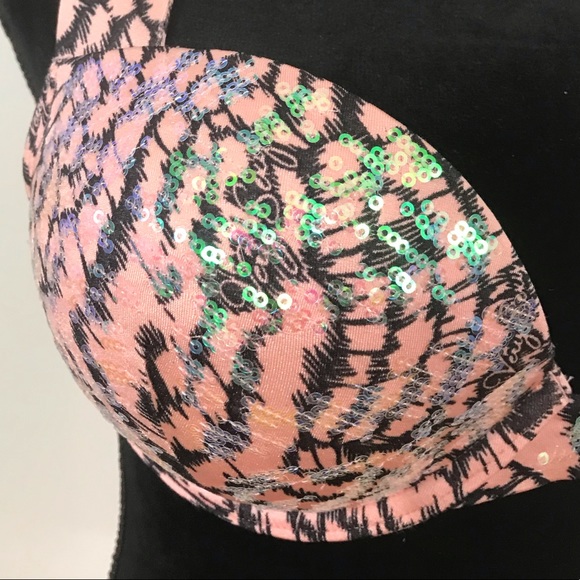 Victoria Secret Bombshell Sequin Pink Bikini - Picture 3 of 8